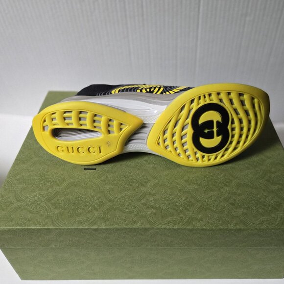 NIB Gucci Run technical knit fabric sneakers G 12.5 US 13 - Picture 9 of 11